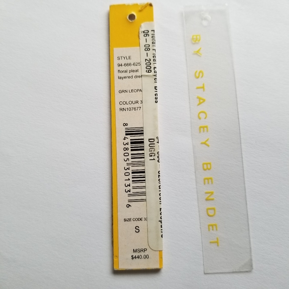 Alice + Olivia Silk Green Leopard Strapless Dress Size Small - Picture 8 of 8